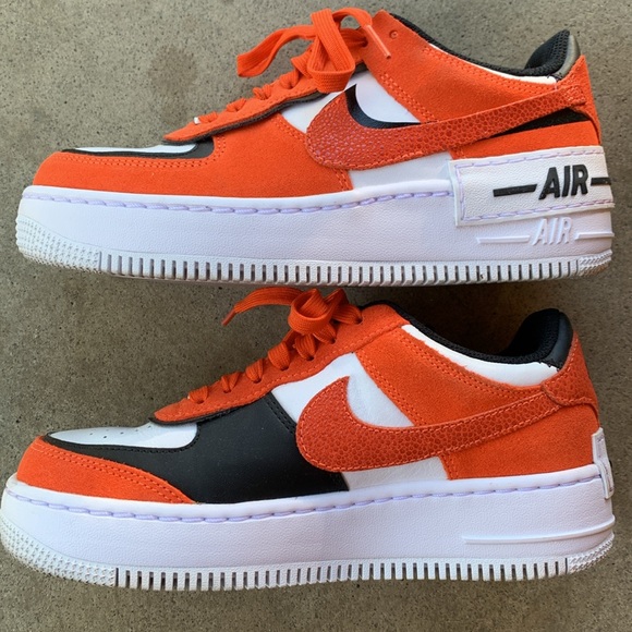 Nike Air Force 1 Low Shadow Rush Orange Black 6.5 Shoes Sneakers DQ8586800 - Picture 9 of 9